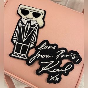 Karl Lagerfeld Patches Love From Paris Black/White.